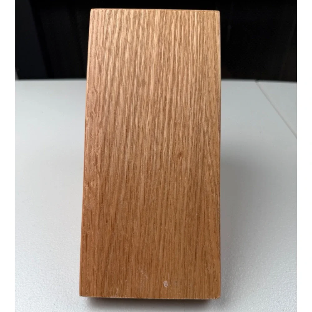 Cutco Oak Wood Knife‎ Block 8 Slot Slanted Cutlery Storage Made in USA Natural